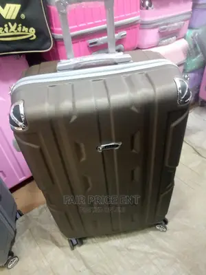 Original Plastic Suitcases.Gold .( Medium)