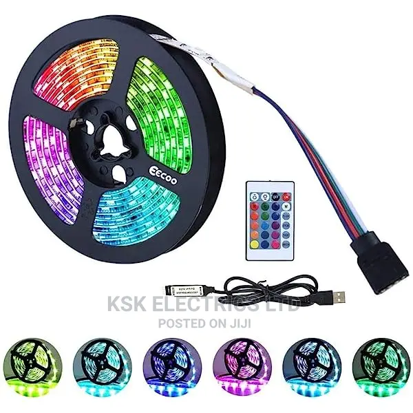 LED Strips Light, Cutable RGB Flexible Rope Lights, 13.12ft