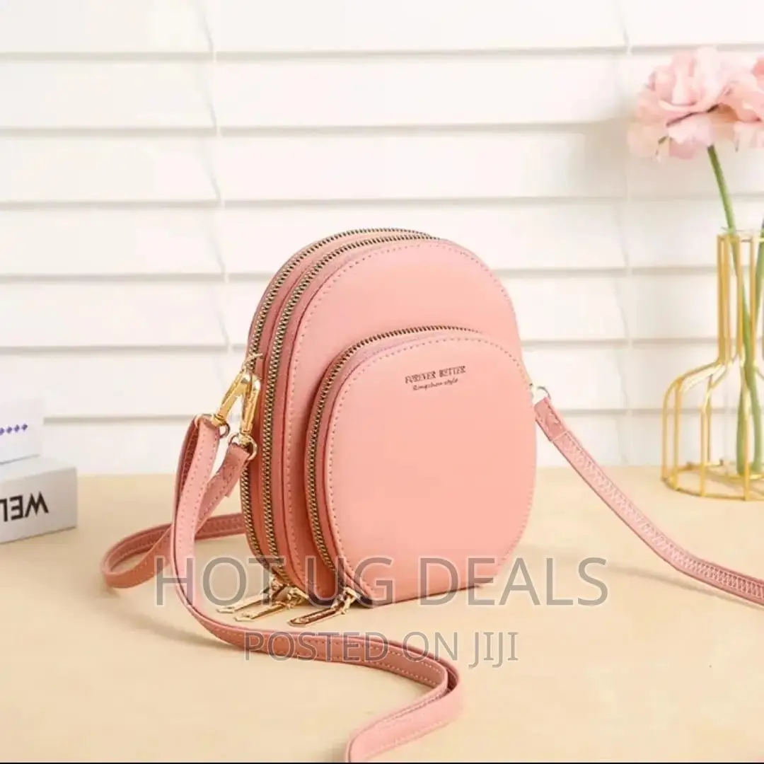 Ladies Shoulder Clutch- Peach