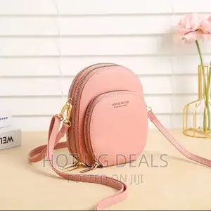 Ladies Shoulder Clutch- Peach