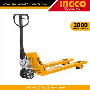 INGCO Hand Pallet Truck 3000kg Comfortable Rubber Grip