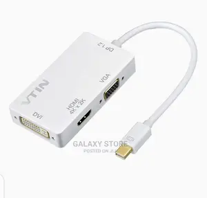 3in1 Mini Displayport(Thunderbolt) to Hdmi/Dvi/Vga Adapter