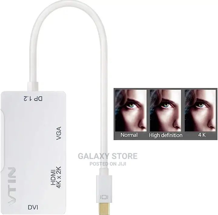 3in1 Mini Displayport(Thunderbolt) to Hdmi/Dvi/Vga Adapter