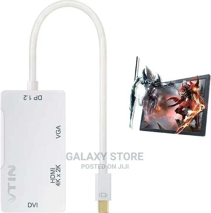 3in1 Mini Displayport(Thunderbolt) to Hdmi/Dvi/Vga Adapter