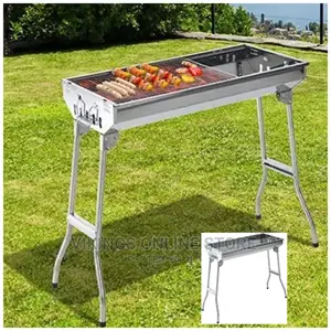 Portable Folding Stainless Steel Barbecue Grill Smoker