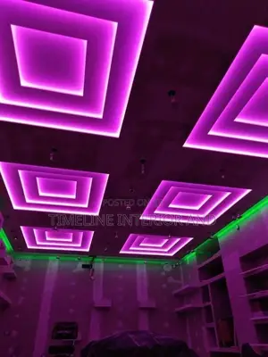 Square Table Gypsum Ceiling Designings.