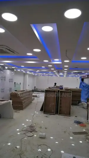 Square Table Gypsum Ceiling Designings.
