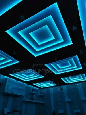 Square Table Gypsum Ceiling Designings.
