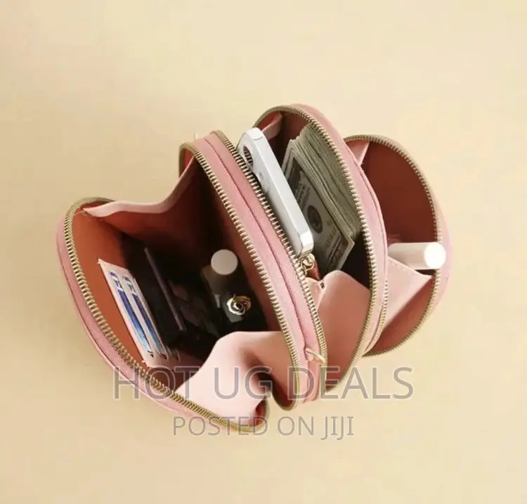 Ladies Shoulder Clutch- Peach