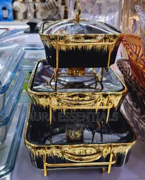 3pcs Ceramic Chafing Dishes
