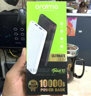Oraimo Ultimate Slim 10000mah Fast Power Bank