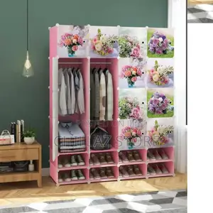 4 Column Plastic Wardrobe.