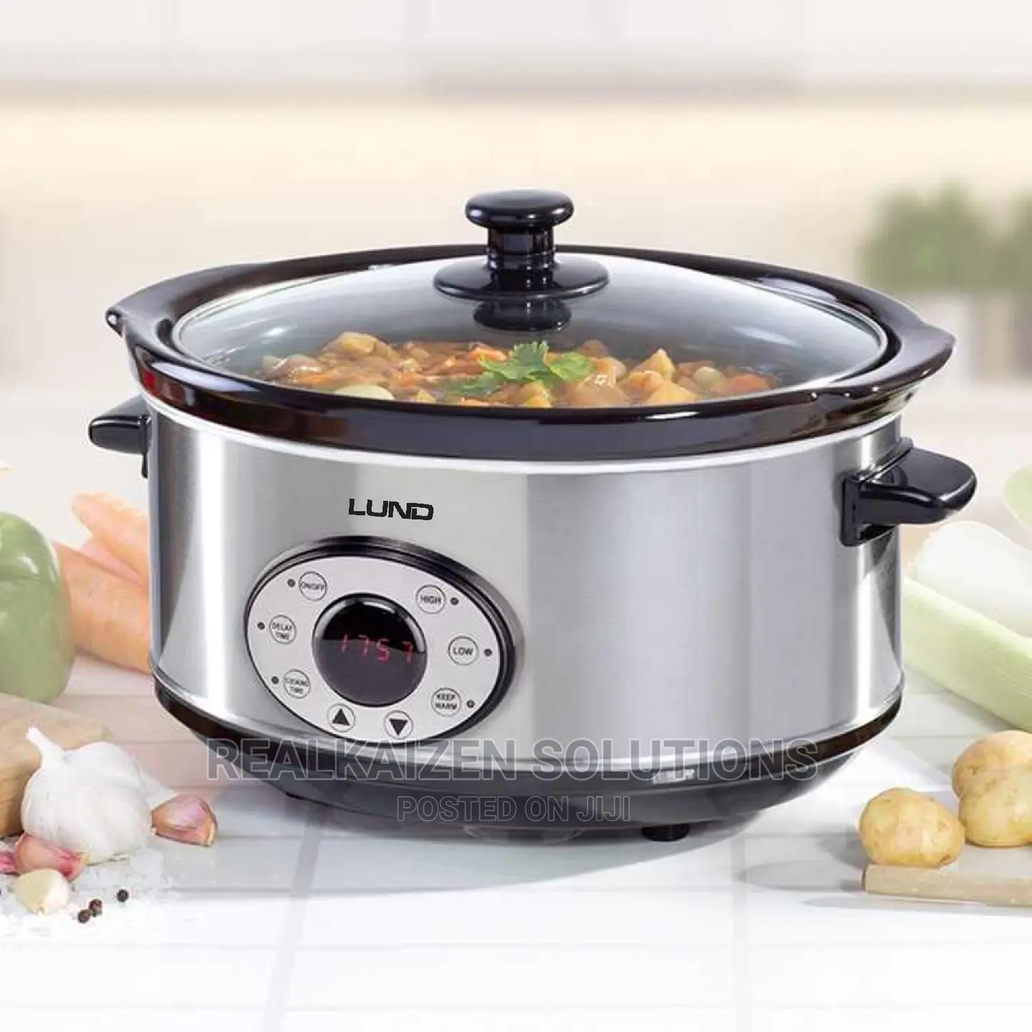 Poland LUND 4.5L Stainless Slow Cooker With Digital Timer