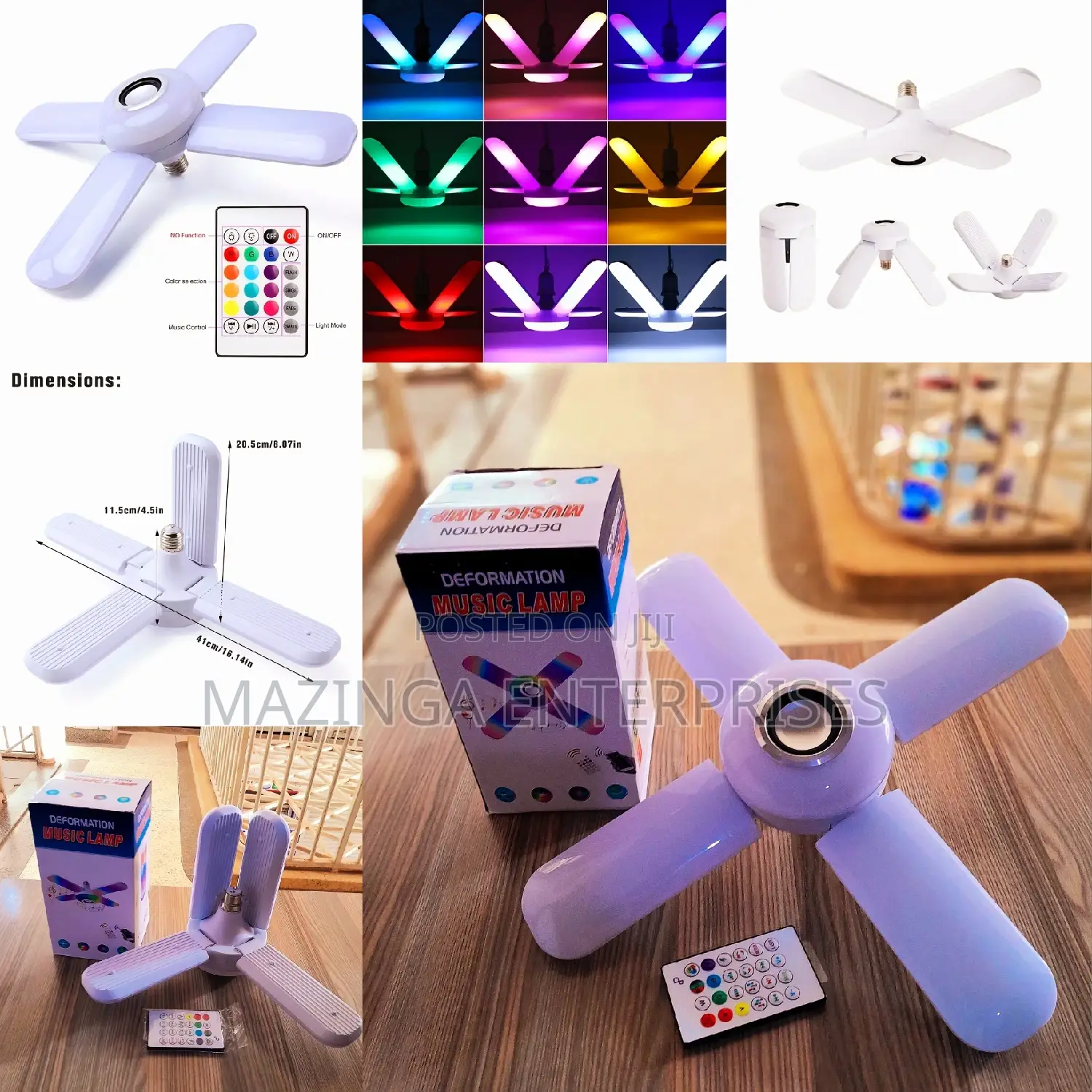 Remote Controled Defomation Music Lamp With Bluetoth Speaker