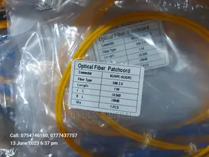 Fiber Patch Cord SC To SC, Simplex Single-mode (1m Length)