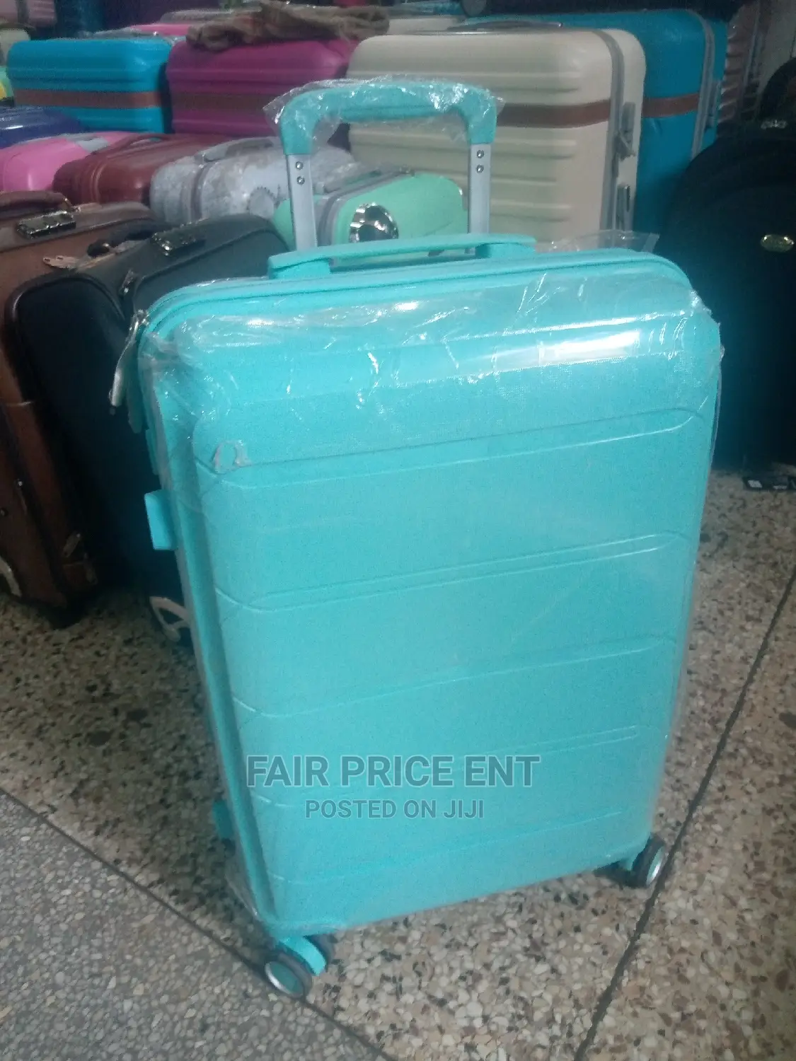 Vip Executive Rubber Plastic Suitcases.Large.(Blue)