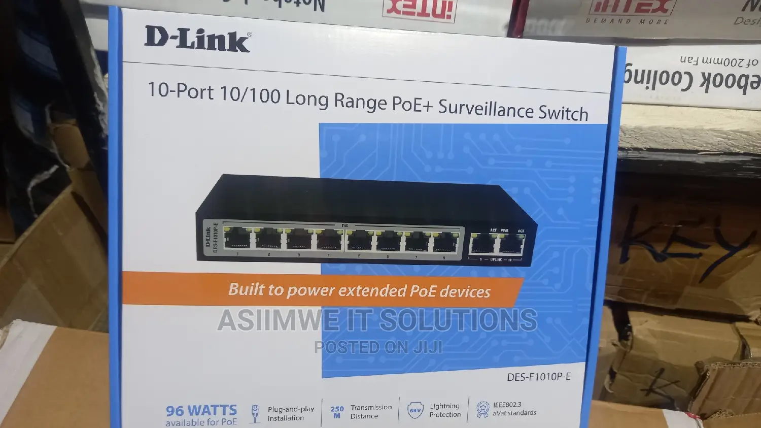 Dlinkk 8ports Poe Switch. Des- F1010p-E