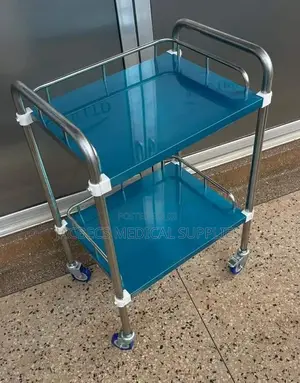 2 Shelves Drug Trolley