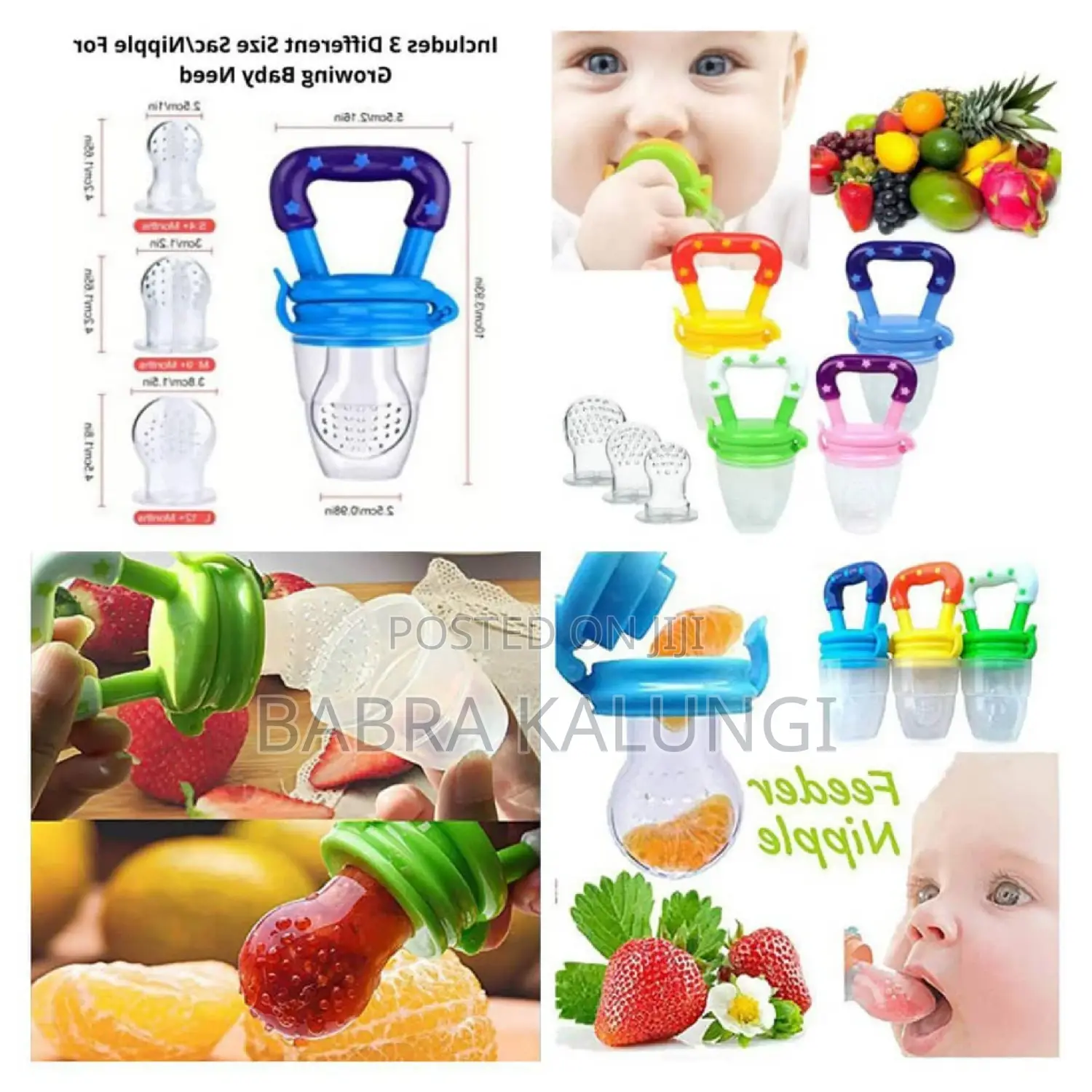 Pacifier Fresh Fruit Food Baby Feeder