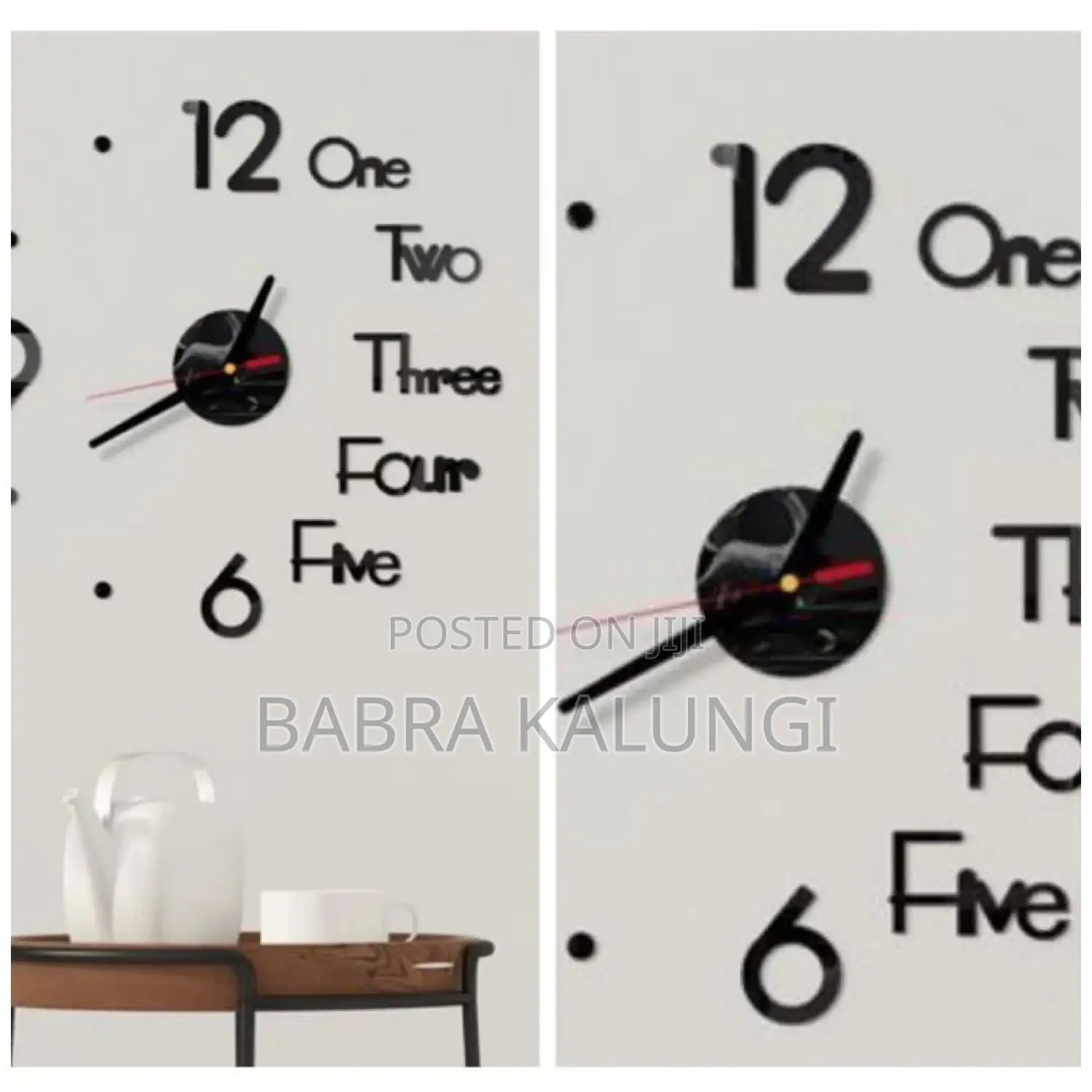 3d Wall Clock Mirror Wall Stickers