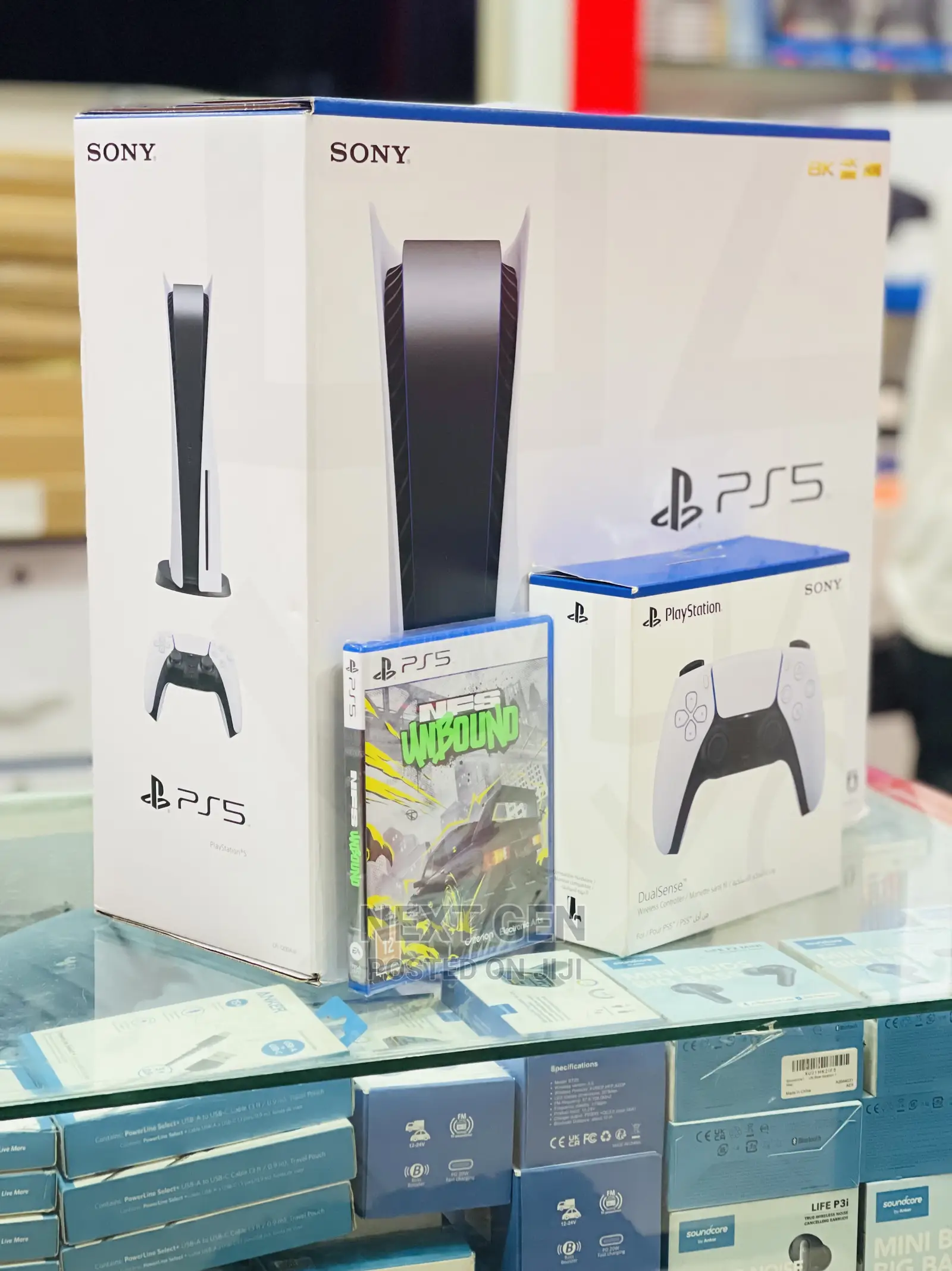 Sony Playstation 5 With NFS Unbound Bundle 2 Controllers
