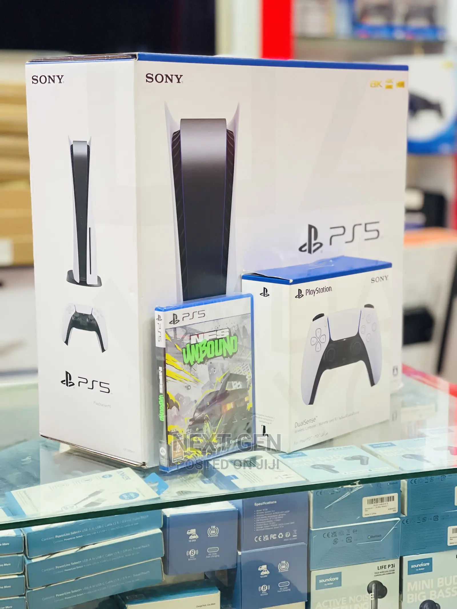 Sony Playstation 5 With NFS Unbound Bundle 2 Controllers