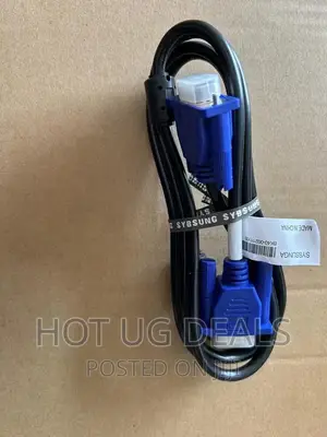 1.5 M PVC Samsung Black VGA Cable, for Computer - Black