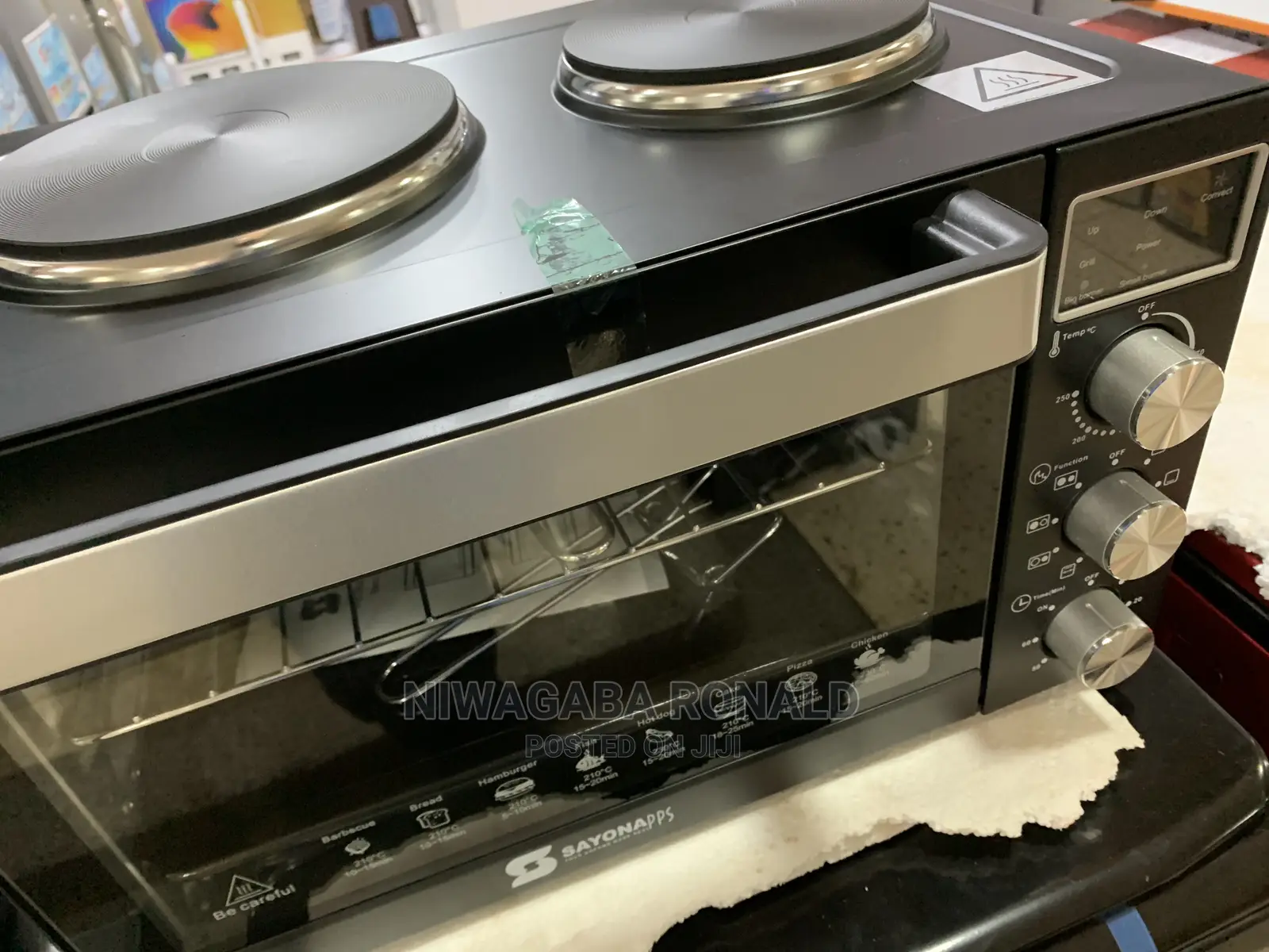 35L Microwave Oven With Double Hotplate
