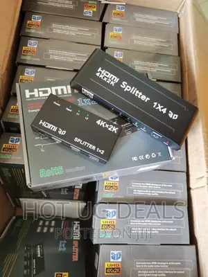 Ultra HD 1 X 4 HDMI Splitter: 1-in 4-Out - Black