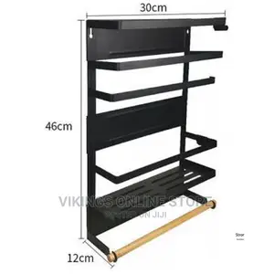 Magnetic Fridge Side Shelf Storage Organizer ,Spice Rack