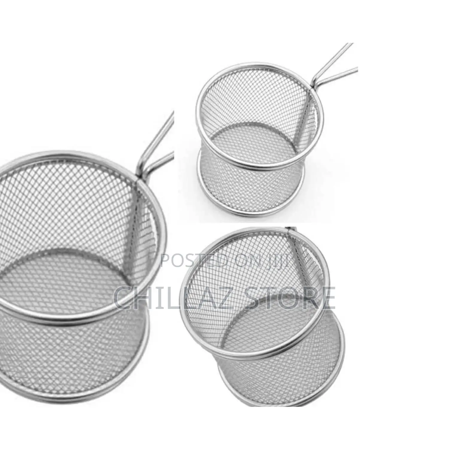 Round Mesh Frying Basket Oil Strainer.
