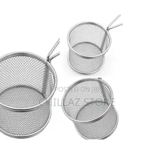 Round Mesh Frying Basket Oil Strainer.