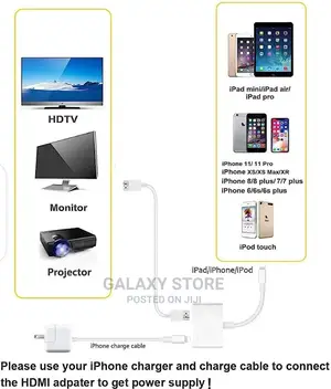 Lightning (iPhone) to Hdmi Adapter Convertor