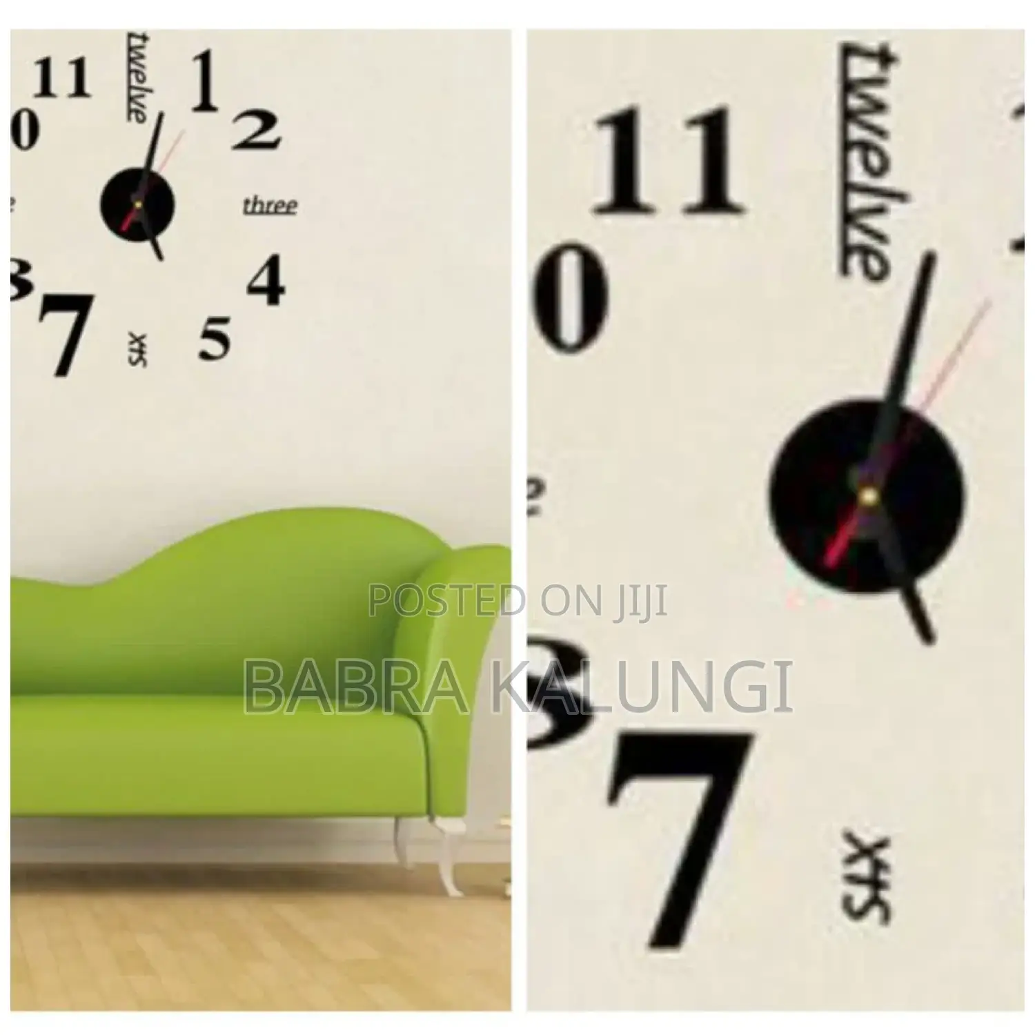 3d Wall Clock Mirror Stickers