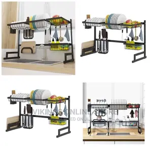 Dish Drying Draining Rack, Over the Sink Display Stand