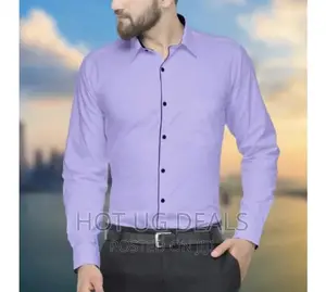 Men’S Full Sleeve Formal Shirt - Purple