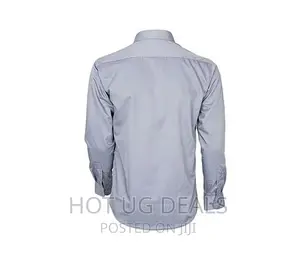 Cotton Men College Formal Shirt - Grey