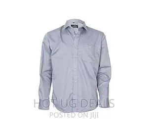 Cotton Men College Formal Shirt - Grey