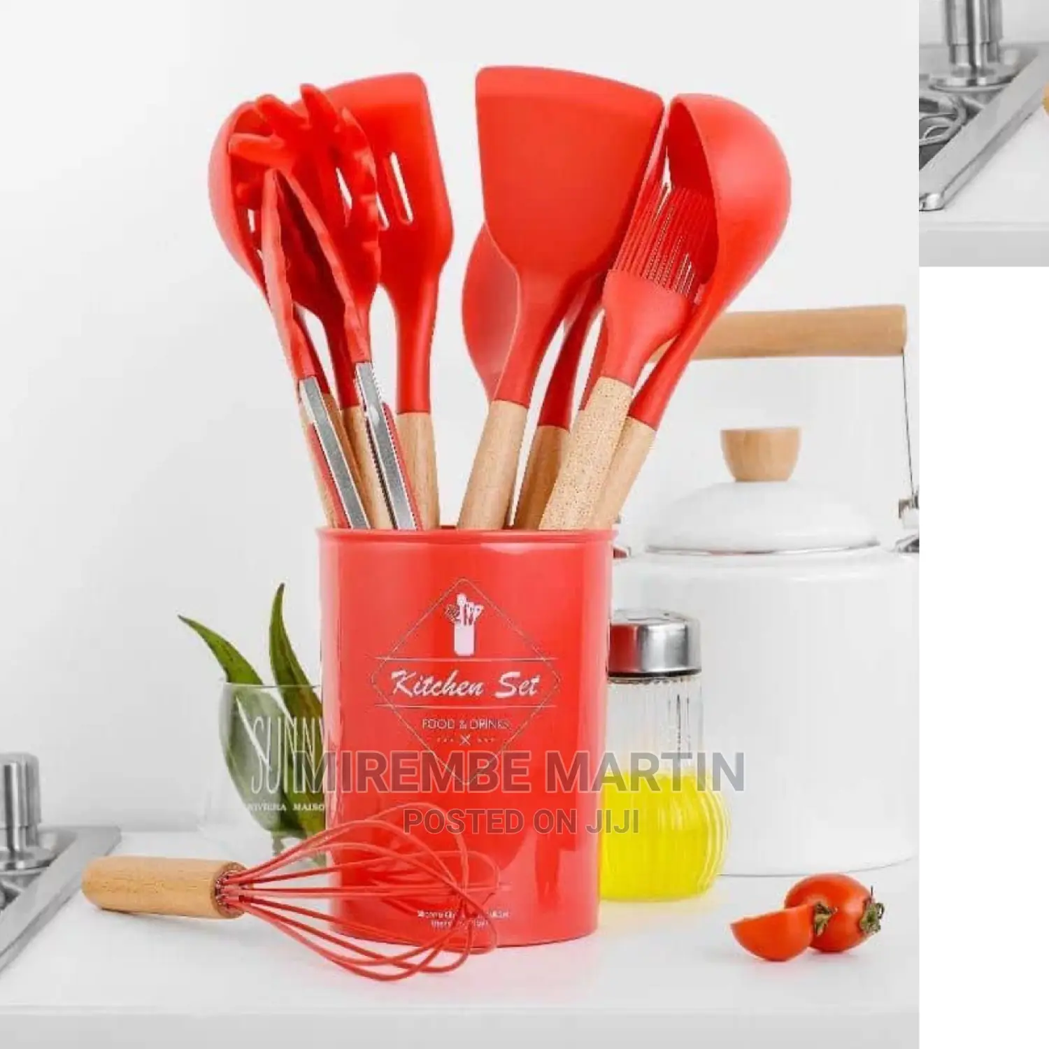 Wooden Kitchen Silicone Set