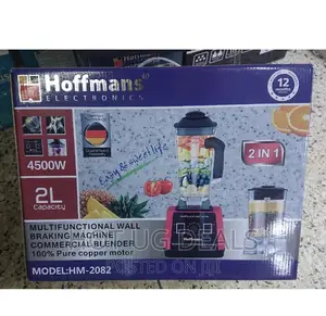 2 In 1commercial Blender Powerful For Heavy Duty 2l – Black
