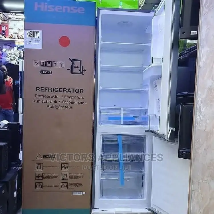 Hisense 341litres Bottom Freezer Double Door Refrigerator
