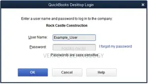 Reset Quickbooks Admin/User Password
