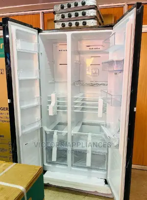 Brand New Hisense 670liters Side by Side Refrigerator Black