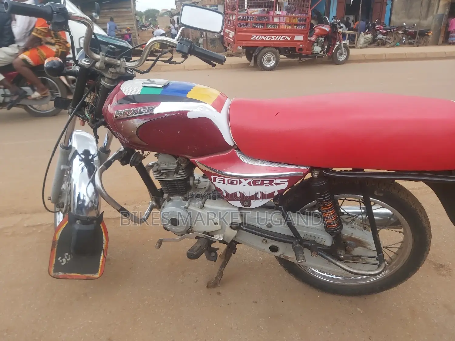 New Bajaj Boxer 100 2017 Red