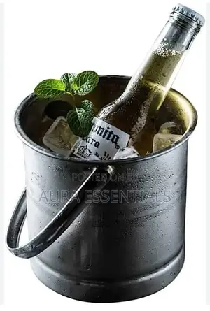 Insulated Stainless Steel Ice Bucket Wine Strainer Ice Tongs