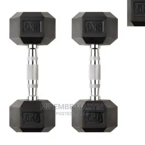 Black Double Dumbbells