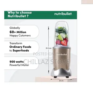 Nutri Bullet Personal Blender.