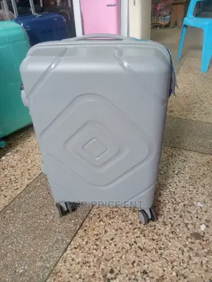 Rubber Plastic Traveling Suitcases.Medium.( Gray)