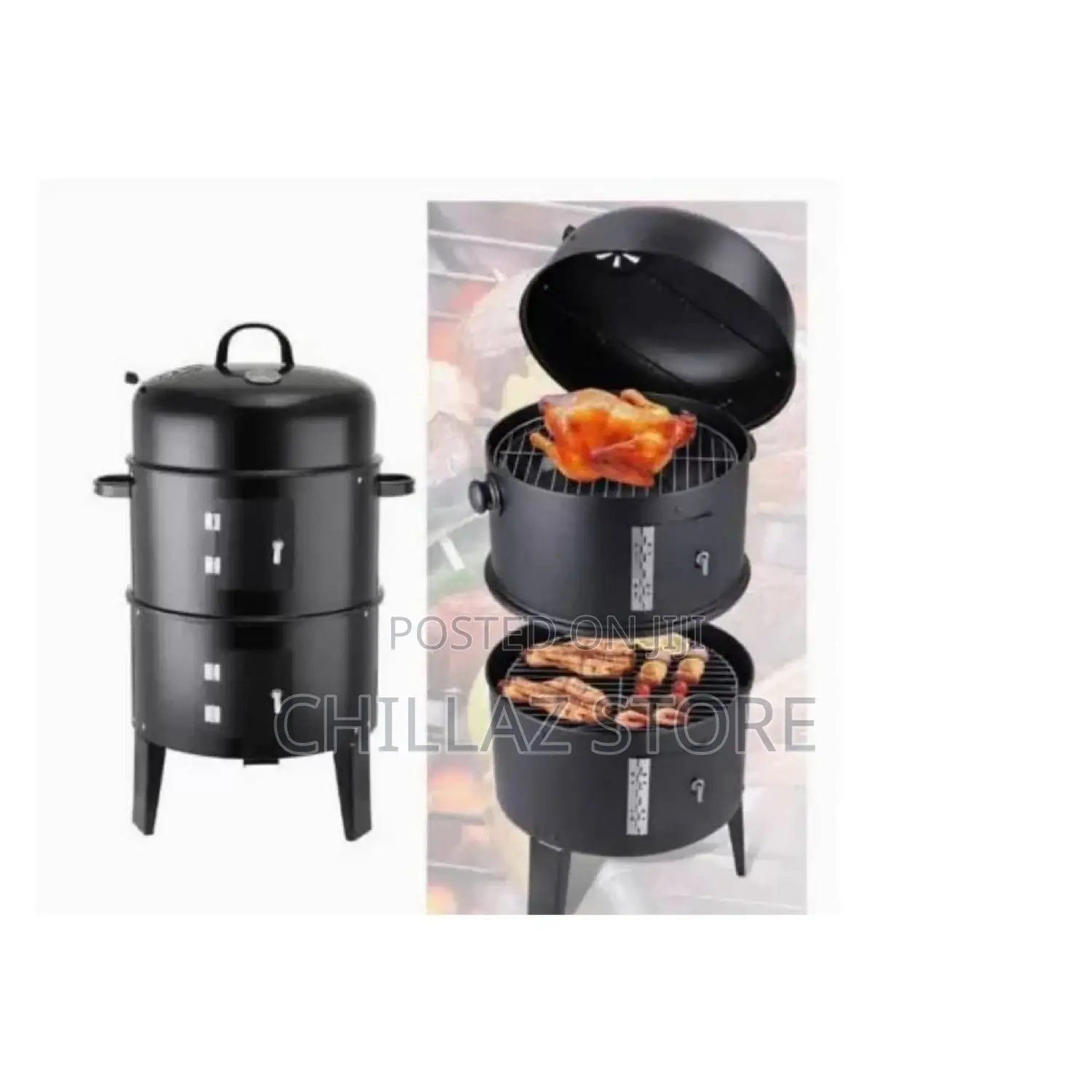 3 Tier BBQ Grill Smoker.