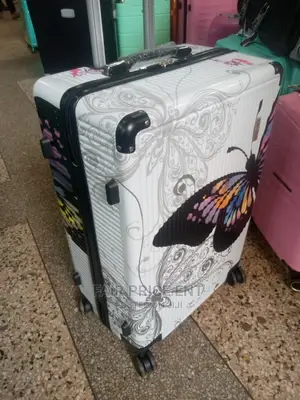 Vip Executive Plastic Traveling Suitcases.Medium.( White)